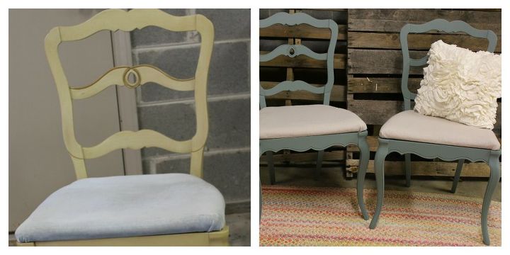 chlak painting furniture, chalk paint, painted furniture, I bought these chairs at an estate sale Paid almost nothing for them Used a little chalk paint and they are once again gorgeous