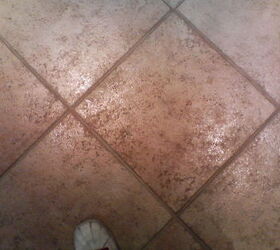 sealer to get tile floor and wall grout clean, bathroom ideas, home maintenance repairs, tile flooring, tiling, tile discolored you can t even tell that this floor was Gray tile before Grout Shield