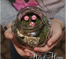 tiny terrarium for kids to make, crafts, terrarium, My sweet granddaughter used her 3 terrariums to decorate her room
