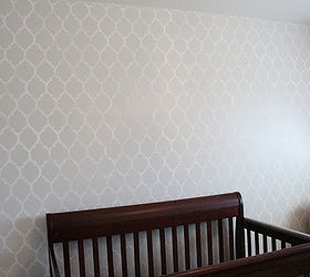 love lace and stencils create the perfect nursery, bedroom ideas, home decor, painting