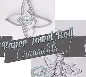 paper towel roll ornaments, christmas decorations, crafts, seasonal holiday decor, With a few well placed dabs of hot glue you can make these fun ornaments from paper towel rolls