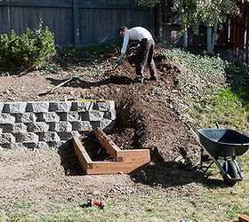 diy landscaping building a retaining wall and garden terracing, gardening, landscape, outdoor living