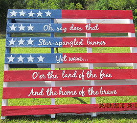 pallet flag, pallet projects, repurposing upcycling
