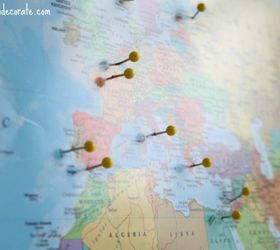 family travel map, crafts