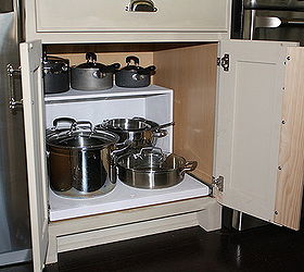 making a kitchen cabinet more functional, kitchen cabinets, shelving ideas, and back in