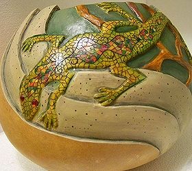 http gourd creations com, crafts, jeweled lizard