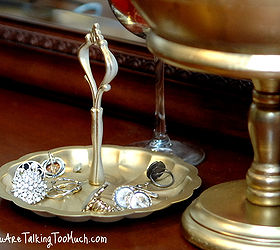looking for ways to organize your cluttered areas, organizing, thrift store trays Now perfect for blingy things