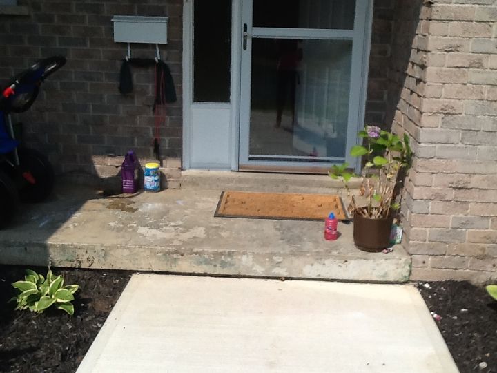 how to fix this concrete step, concrete masonry