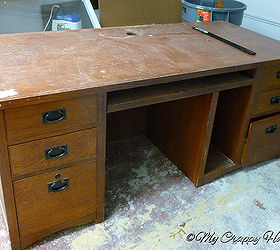 el rescate de mi escritorio, Este triste muy grande escritorio necesitaba una renovaci n