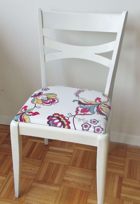 painting and reupholstering a chair, painted furniture, reupholster