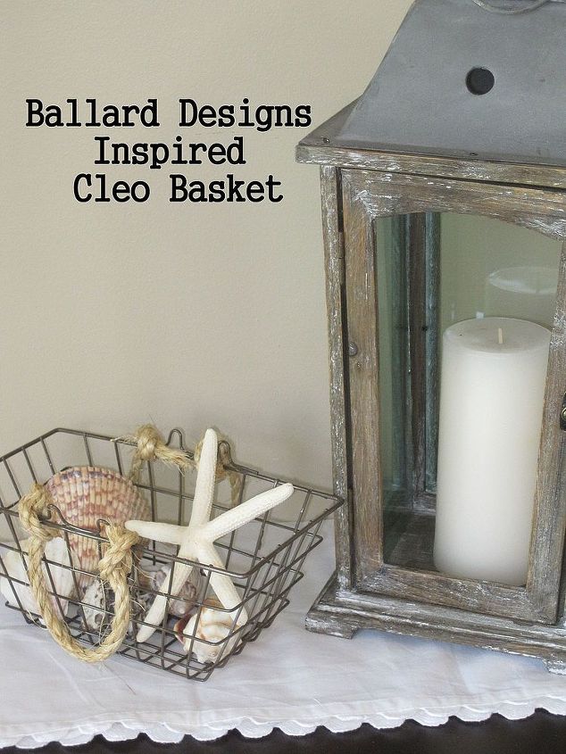 ballard designs inspired wire basket, crafts