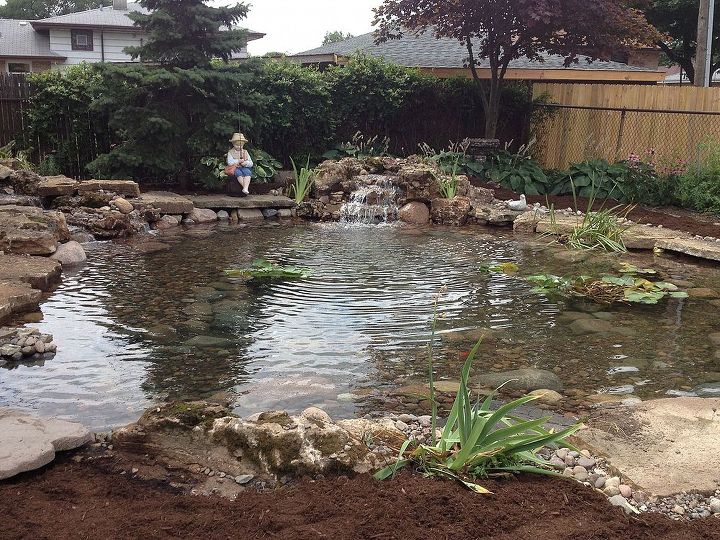burbank il pond renovation installed by gem ponds, outdoor living, ponds water features, Project complete