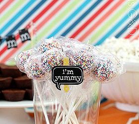 entertaining with chalkboard banners labels, chalkboard paint, crafts, Cake pops are yummy in case you didn t know