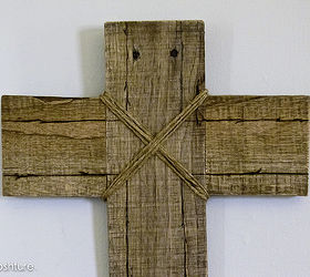 rustic baptism cross, pallet projects, repurposing upcycling, just use a ruler and pencil to draw light lines where you want to burn the cross into the wood Then add your twine and staple to the back