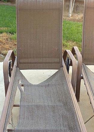 how do you repair chaise lounge fabric