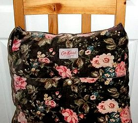 re purposing designer fabric handbag t shirts into cushion covers, crafts, repurposing upcycling, reupholster
