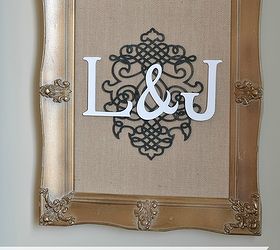 personalized burlap panel for the gallery wall, crafts, home decor, Personalized Burlap Panel for the Gallery Wall