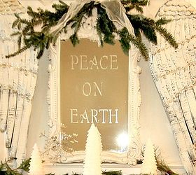 my peace on earth christmas mantel, seasonal holiday d cor
