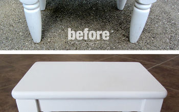 Little White Step Stool | Before & After | DIY