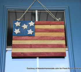 diy rustic americana flag, crafts, patriotic decor ideas, seasonal holiday decor, woodworking projects, wreaths