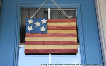 DIY Bandera Americana Rústica