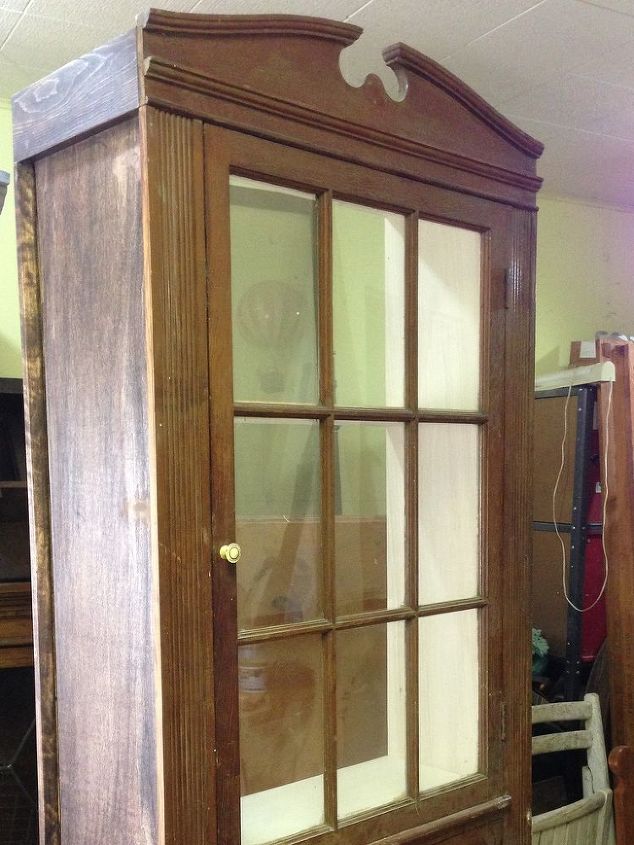 salvaged door into a cabinet, kitchen cabinets, painted furniture, repurposing upcycling, Once I attached the front I added basic trim to the sides to create some interest but not compete with the door front