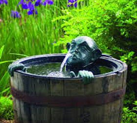 bubbling urns brass spitter fountains and other landscape ideas, landscape, ponds water features, Brass Spitter