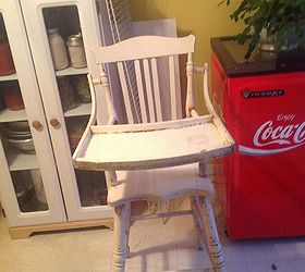 i have my mothers old high chair it was used around 1938 please help, painted furniture, repurposing upcycling