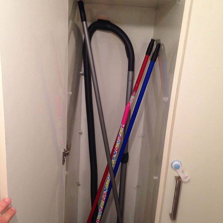 q broom closet needs organization, closet, organizing