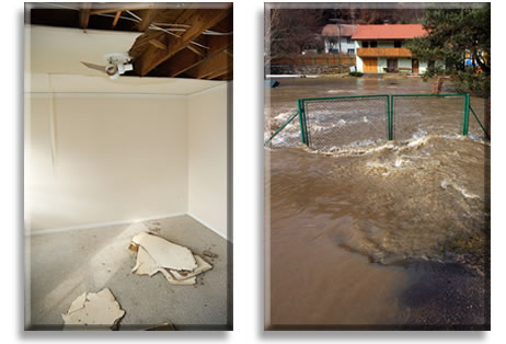 water damage repairs, home maintenance repairs, how to, painting, Fix water damage as quickly and efficiently as possible to prevent extensive destruction to linoleum tile work wood flooring and carpeting