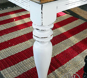 change the look of your dining room table, painted furniture