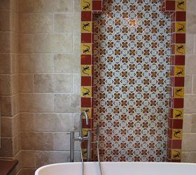 art deco master bath transforms into a spanish hacienda retreat, architecture, bathroom ideas, home decor, home improvement