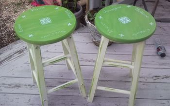 Stenciled Stools