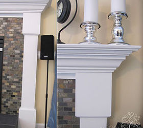 fireplace upgrade, fireplaces mantels, home decor, living room ideas, tiling, woodworking projects, Detail shot
