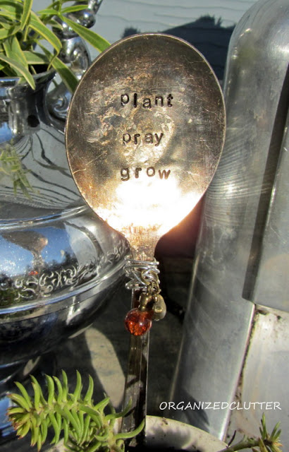 garden signs are a must in a cottage garden, container gardening, crafts, flowers, gardening, Even the spoon signs are fun to stick in small container planters