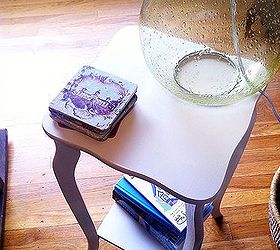 side table revamps a cautionary tale, painted furniture