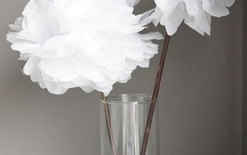  flores de papel de seda DIY