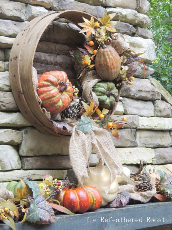 a grain sieve fall wreath, crafts, seasonal holiday decor, wreaths