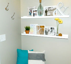 easy diy floating shelves, home decor, shelving ideas, woodworking projects, My new foyer shelves