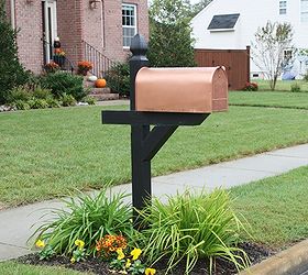 how to get the look of copper for less, curb appeal, painting, Copper mailbox makeover