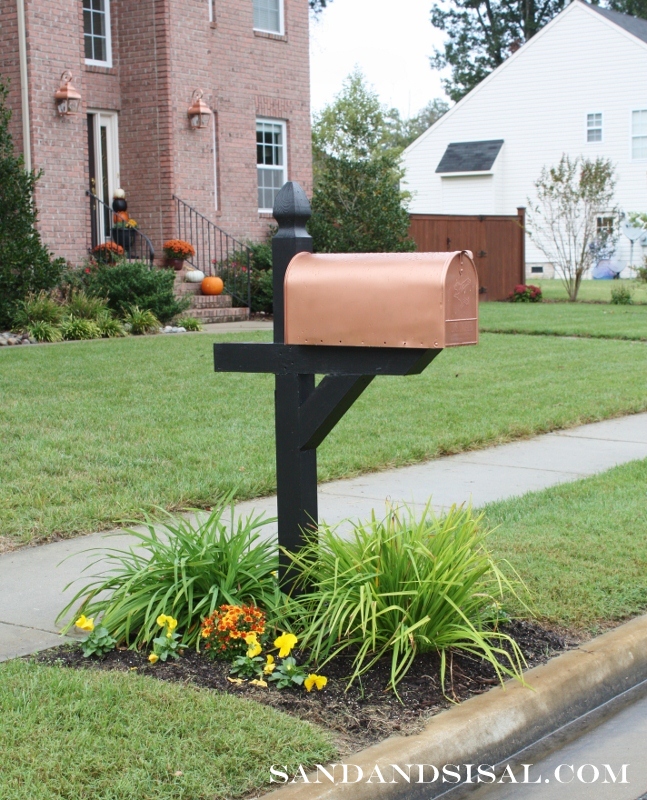 how to get the look of copper for less, curb appeal, painting, Copper mailbox makeover