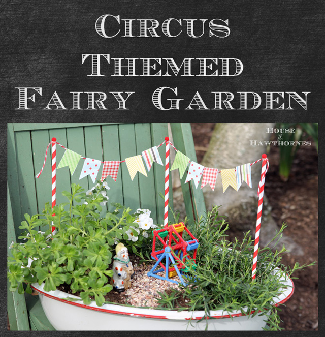 circus themed fairy garden, crafts, flowers, gardening, The greatest show on earth