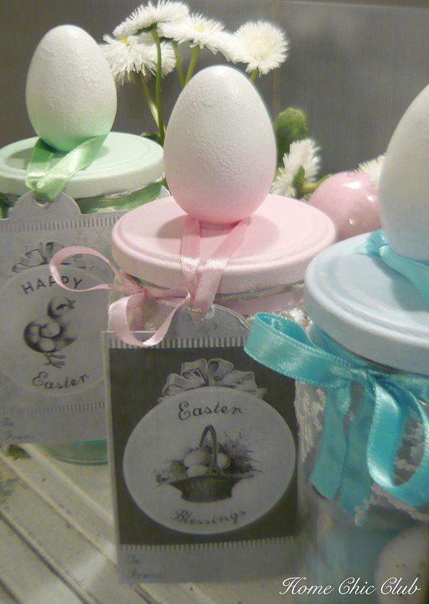 diy easter eggs jars more on blog home chic, crafts, easter decorations, seasonal holiday decor