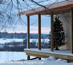 Front Porch Christmas Tree Still Up