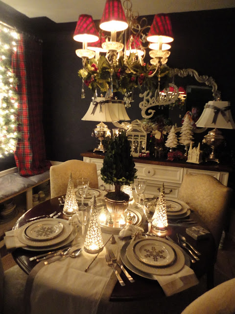 Holiday Dining Room Ralph Lauren Goodwill Hometalk Holiday Dining Room Ralph Lauren Amp Goodwill Decorations Seasonal Decor Silver