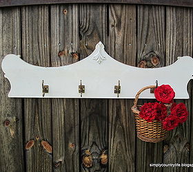Furniture Salvage Piece Repurposed Into Coat Rack Hometalk