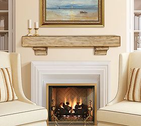 what color should i paint our fireplace surround, I also like the look of this distressed wood