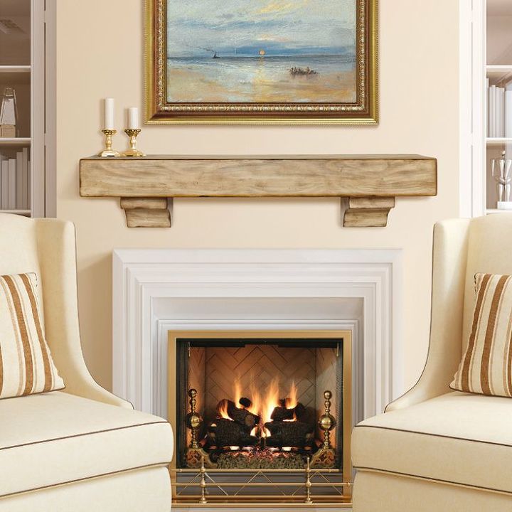 what color should i paint our fireplace surround, I also like the look of this distressed wood