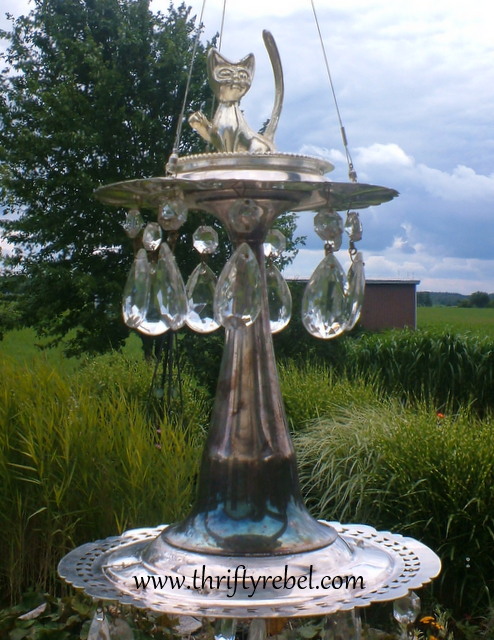 campanas de viento de copa de plata diy, Detalle de la hilera superior