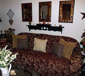 living room d cor on a shoestring budget all second hand lions, fireplaces mantels, home decor, living room ideas, The side wall my couch is on